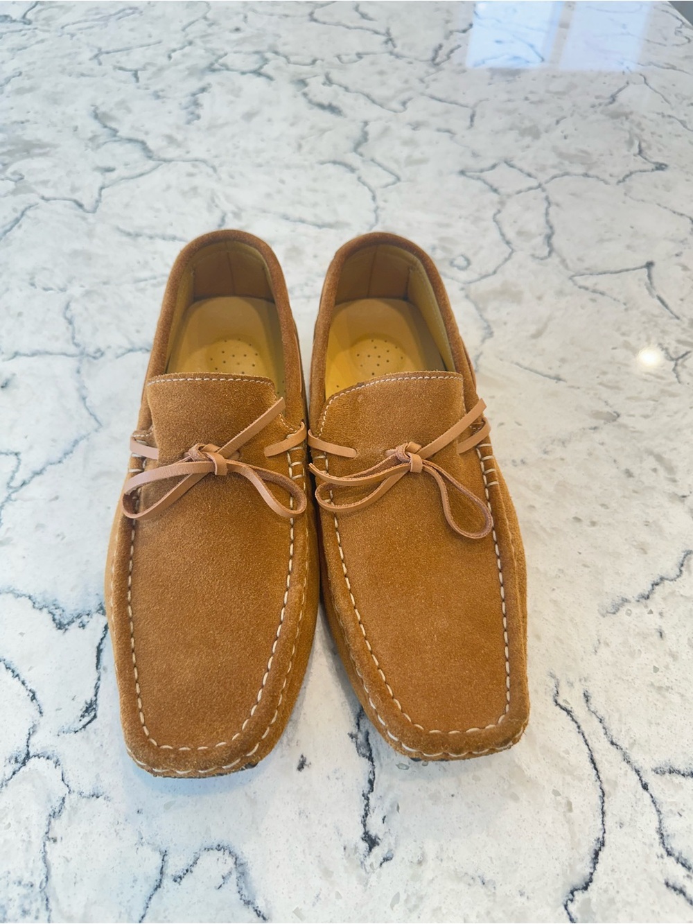 Magnanni Made in Spain Tan Suede Driving Loafers Style 10444